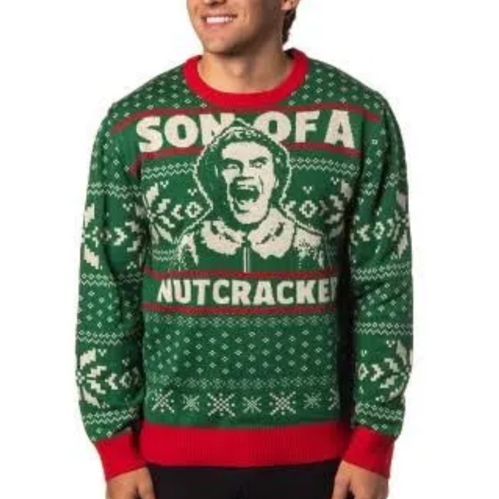 Holiday Editions size medium measures  22 pit Green Elf Sweater